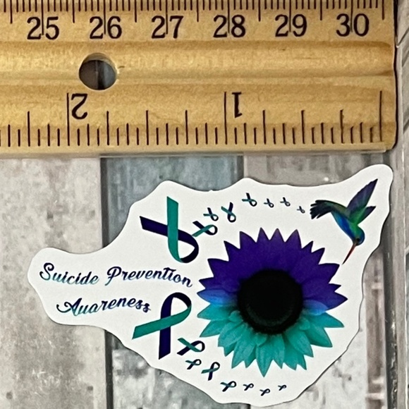 Office | 110 Suicide Prevention Awareness Waterproof Vinyl Sticker ...